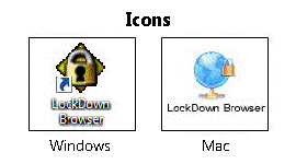 Screenshot of Icons for LockDown Browser