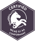 Certified WCAG 2.1 AA Conformant