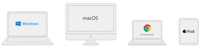 Windows, Mac, Chromebook, and iPad