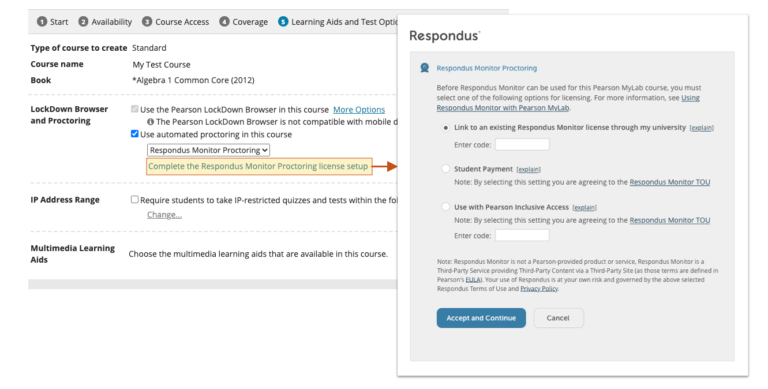 Respondus Monitor + Pearson MyLab - Respondus